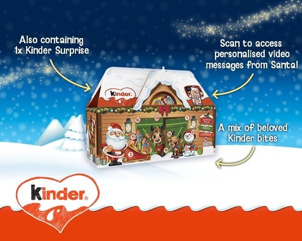 Kinder Chocolate House Christmas Advent Calendar 2025, Fine Milk Chocolate with a Milky Filling, Pack of 24 (234g) - Image 5